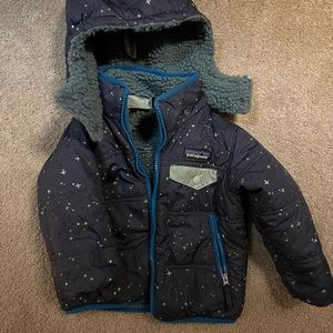 Kids Patagonia winter coat, reversible